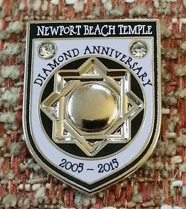 268x300 Newport Beach Temple Anniversary Melchizedek Symbol Lapel Pin