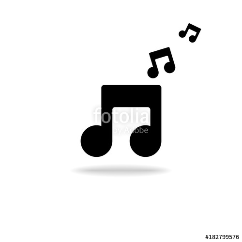 500x500 Melody Icon Vector Stock Image And Royalty Free Vector