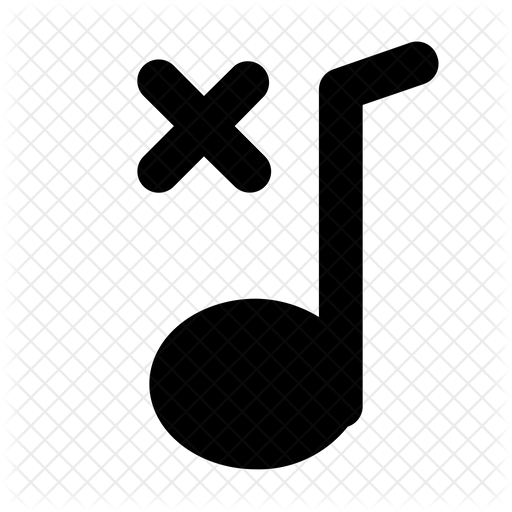 512x512 Remove Melody Icon Of Glyph Style