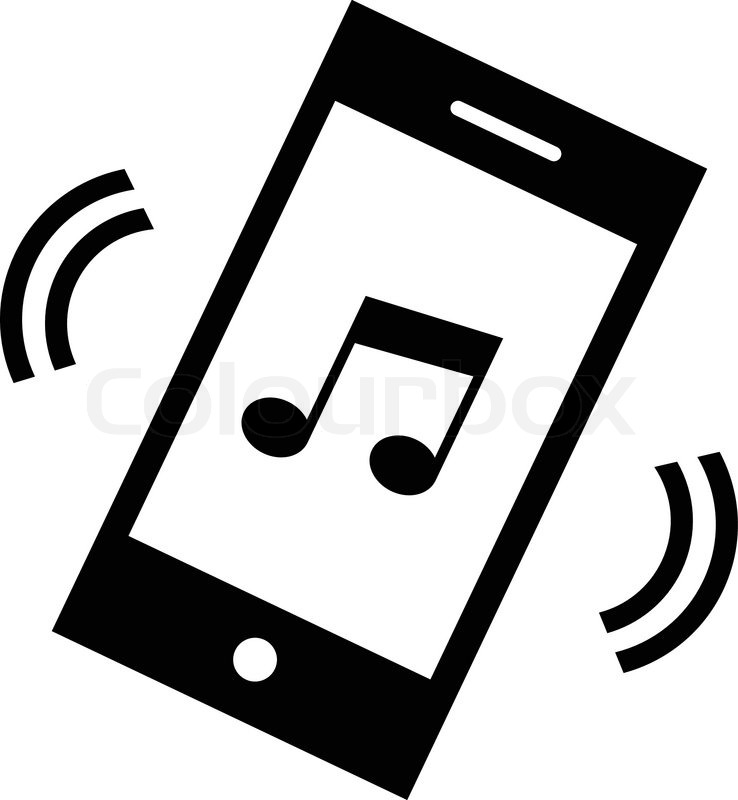 738x800 Vector Phone Melody Icon Stock Vector Colourbox