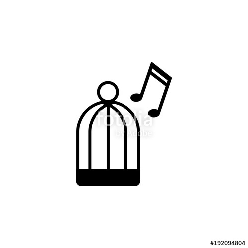 500x500 Cage For Birds With A Melody Icon Element Of Pet For Mobile