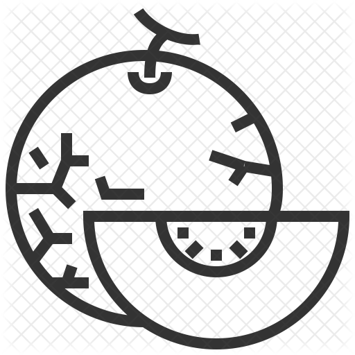 512x512 Melon Icon Of Line Style