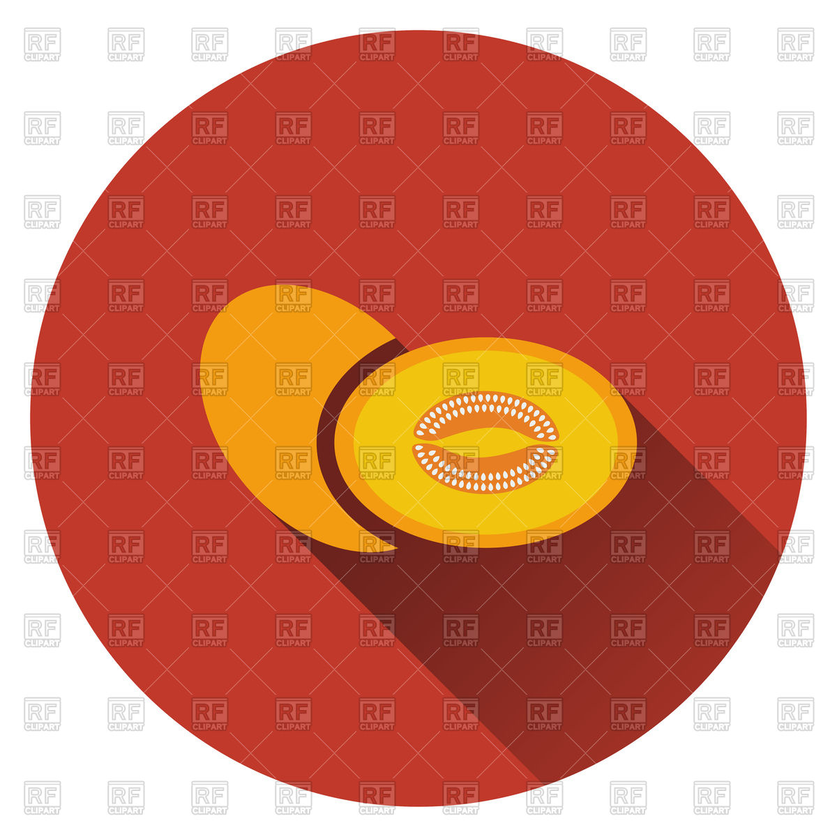 1200x1200 Flat Design Of Melon Icon Vector Image Of Food And Beverages