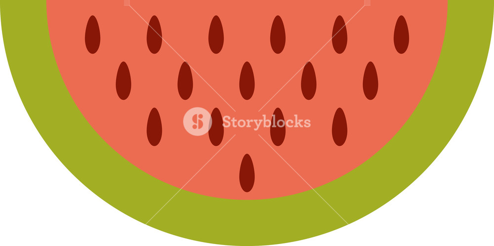 1000x498 Funky Water Melon Icon Royalty Free Stock Image
