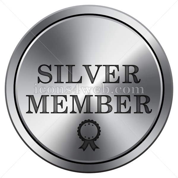 600x600 Silver Member Icon Round Icon Imitating Metal