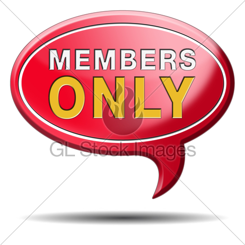 500x500 Members Only Sign Gl Stock Images