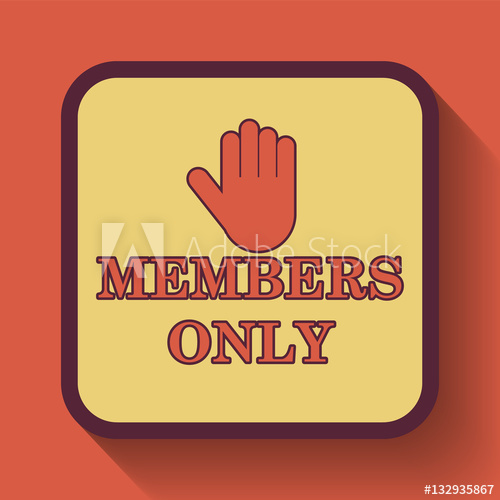 500x500 Members Only Icon
