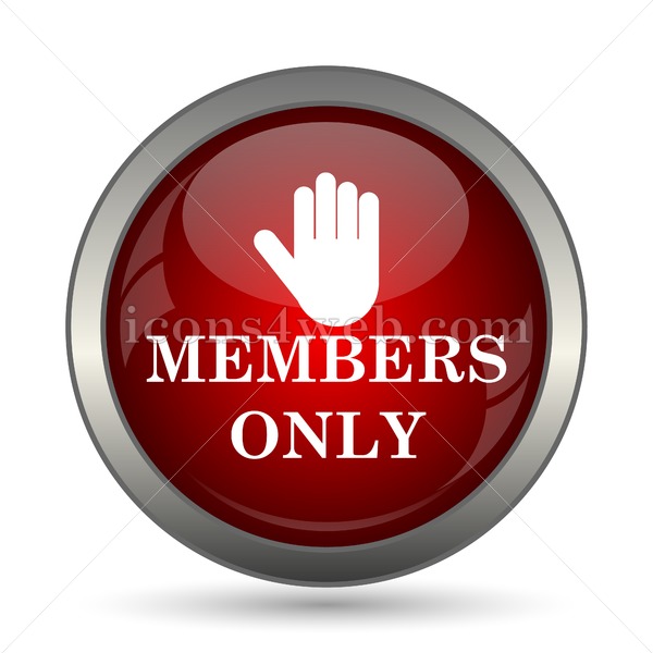 600x600 Members Only Vector Icon