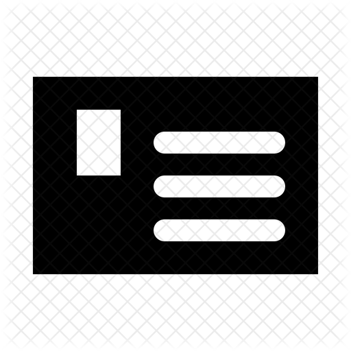 512x512 Member Card Icon Of Glyph Style