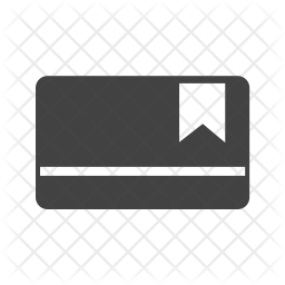 256x256 Membership Card Icon Of Glyph Style