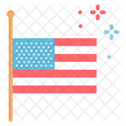 256x256 Memorial Day Icon Of Flat Style