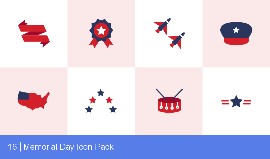 896x528 Download Memorial Day Icon Pack
