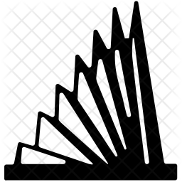 256x256 National Martyrs Memorial Icon Of Glyph Style