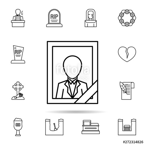 500x500 Funeral, Memorial Icon Universal Set Of Funeral For Website