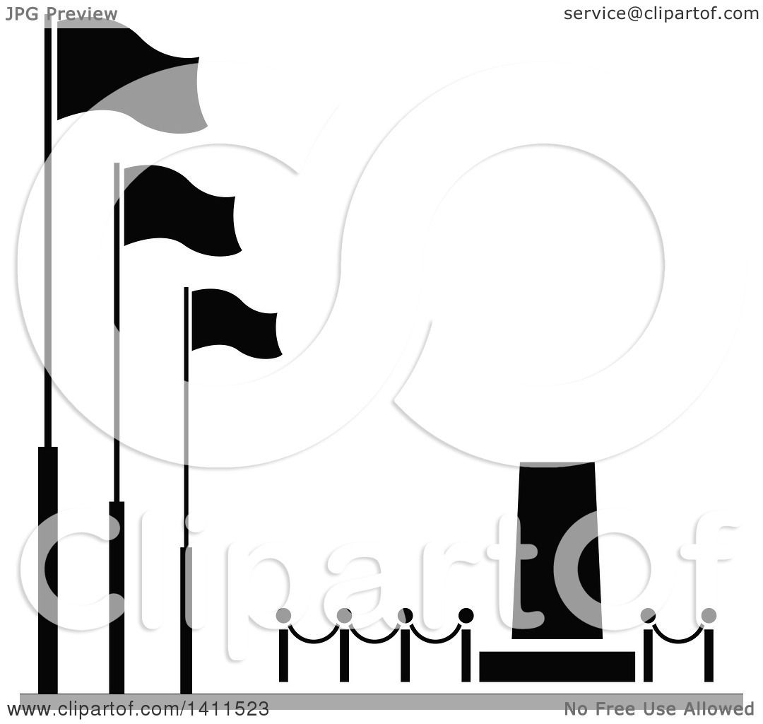 1080x1024 Clipart Of A Black And White Memorial Icon