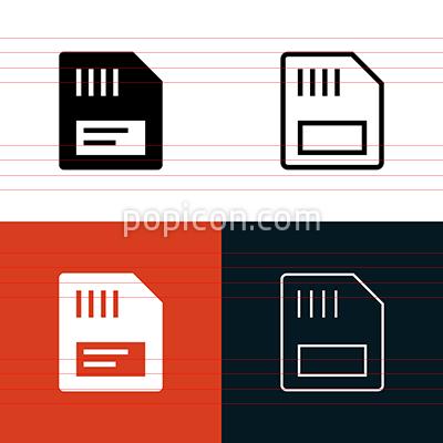 400x400 Memory Card Icon Set