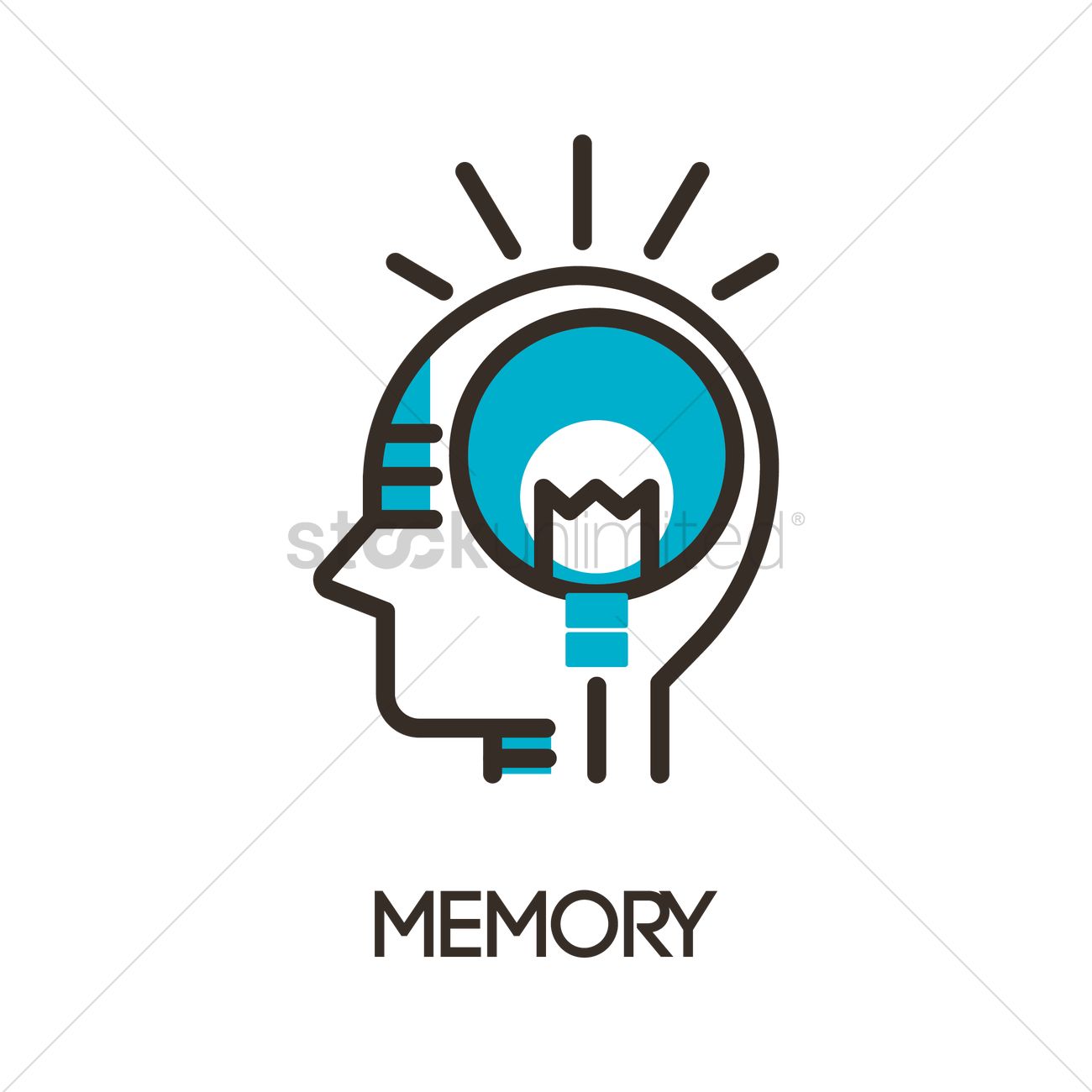 Memory Icon Vector Image 1300x1300 Memory Icon Vector Image