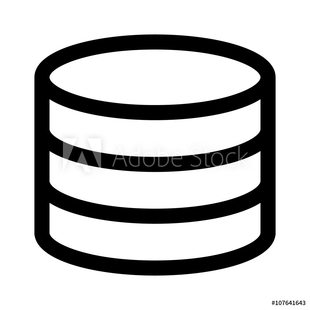 Photo Art Print Database Server Drum Memory Line Art Icon 1000x1000 Photo Art Print Database Server Drum Memory Line Art Icon