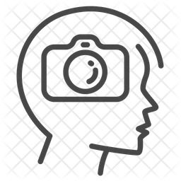 Photographic Memory Icon Of Line Style 256x256 Photographic Memory Icon Of Line Style