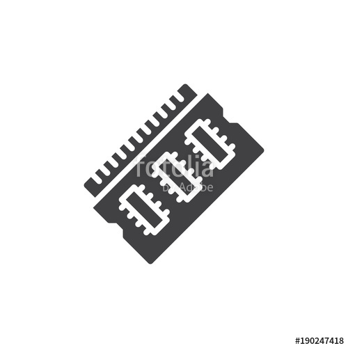 Ram Memory Icon Vector, Filled Flat Sign, Solid Pictogram Isolated 500x500 Ram Memory Icon Vector, Filled Flat Sign, Solid Pictogram Isolated