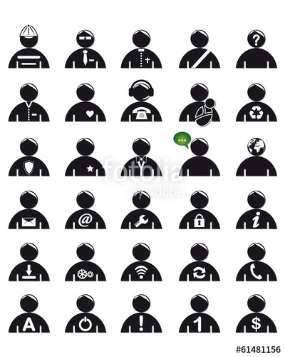 400x500 Icons Set Men