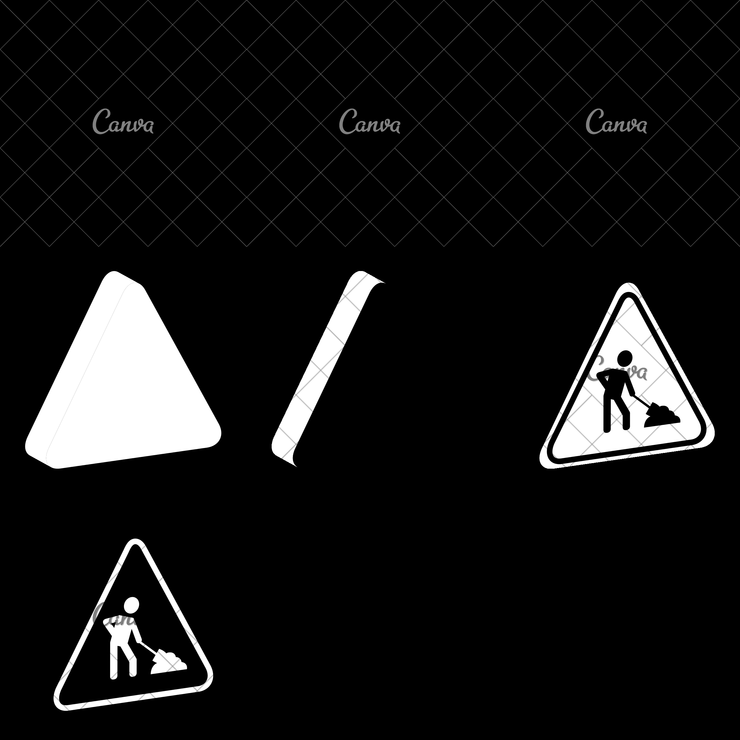 2400x2400 Men At Work Road Sign