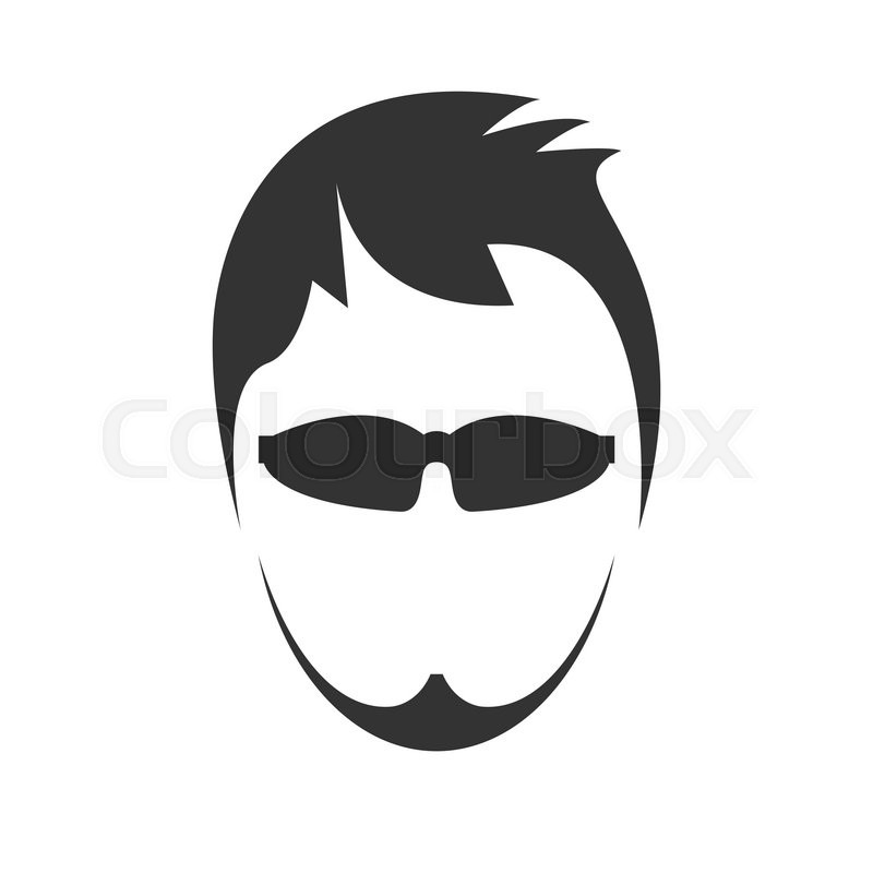 800x800 Young Men's Haircut Icon Vector Stock Vector Colourbox