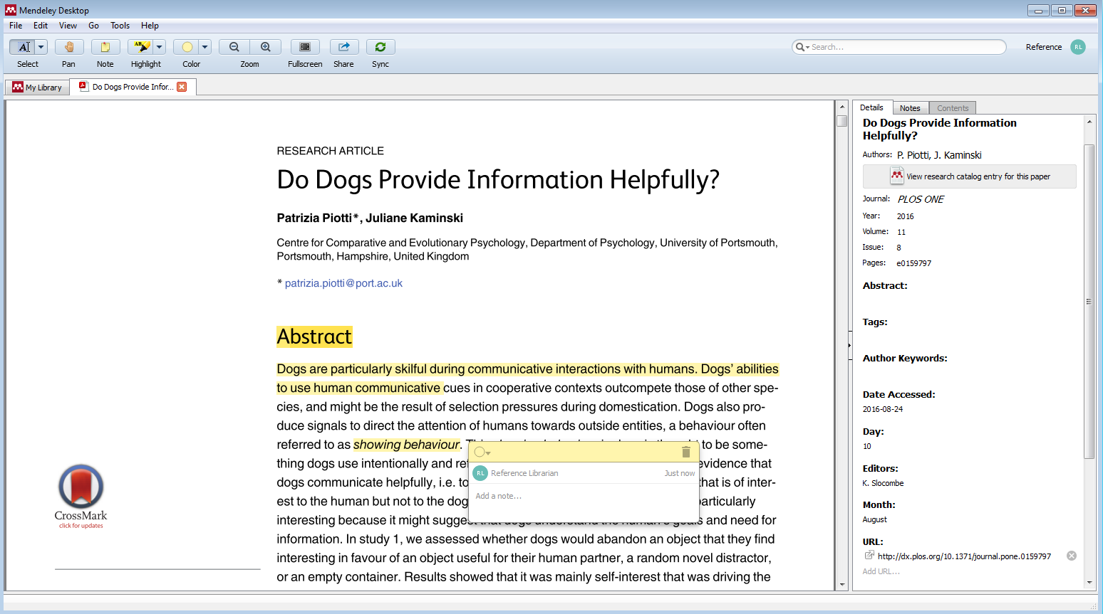 1548x863 Mendeley Desktop