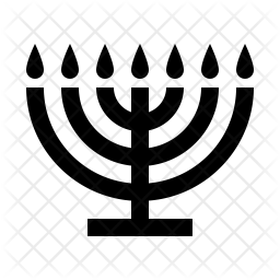 256x256 Menorah Icon Of Line Style