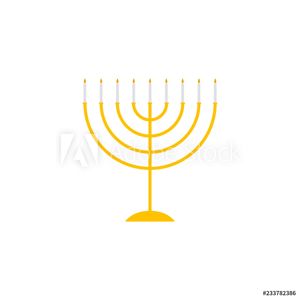 1000x1000 Photo Art Print Menorah Icon Happy Hanukka Icon Europosters