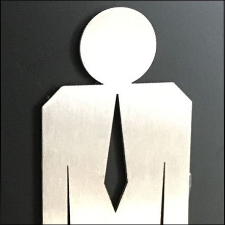 442x442 Concierge Hardware Restroom Signs Fixtures Close Up