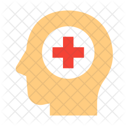 256x256 Mental Health Icon Of Flat Style
