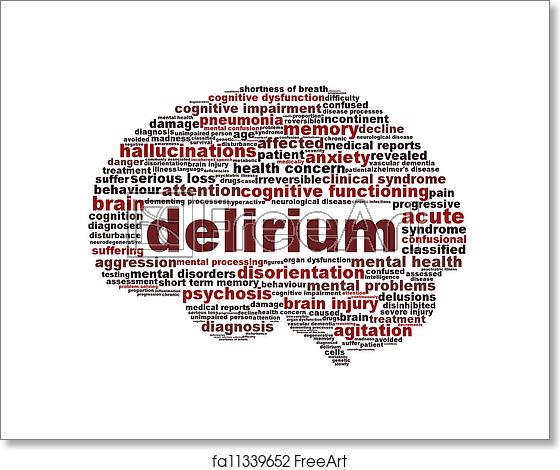 560x470 Free Art Print Of Delirium Syndrome Mental Health Icon Design