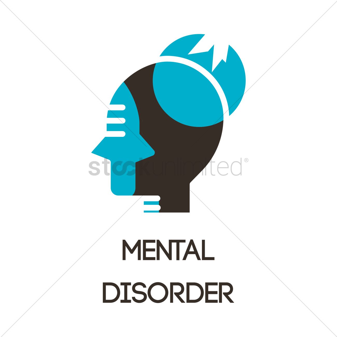 Mental Disorder Icon Vector Image 1300x1300 Mental Disorder Icon Vector Image
