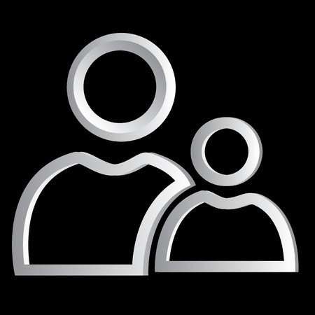 450x450 Mentor Icon Web Concept Metal Royalty Free Vector Graphics