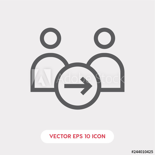 500x500 Mentor System Icon Mentor Icon Vector Linear Style Sign