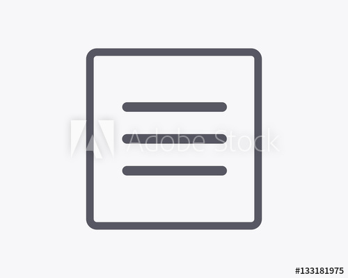 500x400 Hamburger Menu Bar Icon