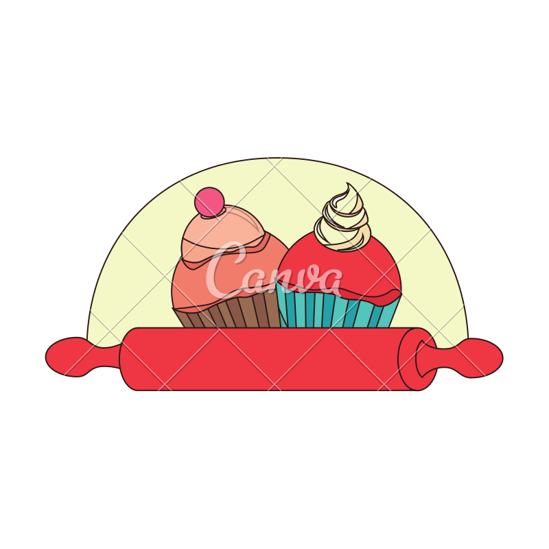 800x800 Delicious Cupcake Menu Icon