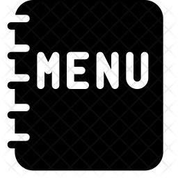 256x256 Restaurant Menu Icon Of Glyph Style