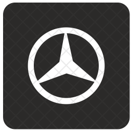 256x256 Mercedes Sign Icon Of Glyph Style
