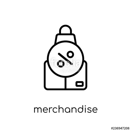 500x500 Merchandise Icon From Ecommerce Collection Stock Image