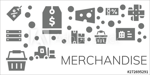 500x250 Merchandise Icon Set