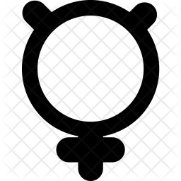 256x256 Mercury Icon Of Glyph Style