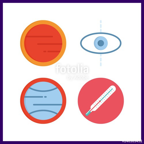 500x500 Mercury Icon Vector Illustration Mercury Set Thermometer