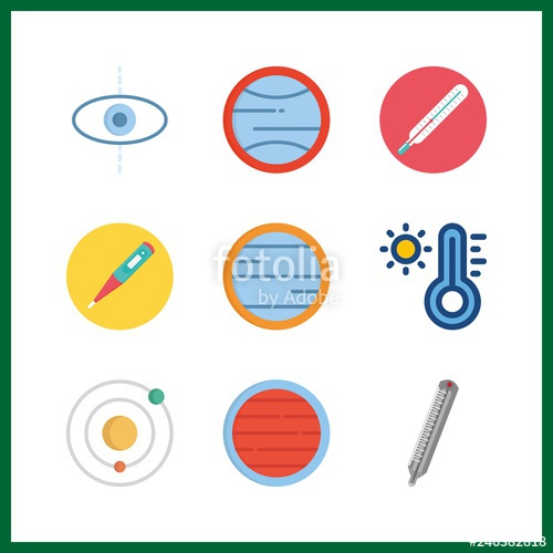 500x500 Mercury Icon Vector Illustration Mercury Set Solar System