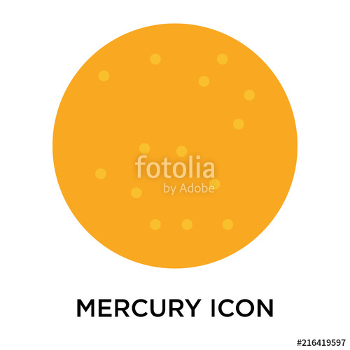 500x500 Mercury Icon Isolated On White Background Simple And Editable