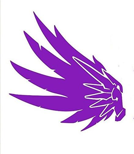 438x500 Overwatch Video Game Mercy Wing Icon Vinyl Stickers