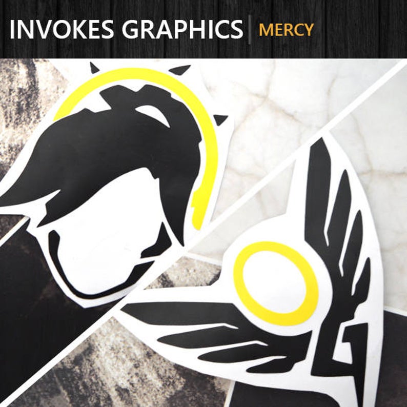 794x794 Overwatch Mercy Vinyl Decal Sticker Icon And Valkyrie Etsy
