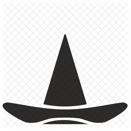 512x512 Merlin Hat Icon Of Glyph Style