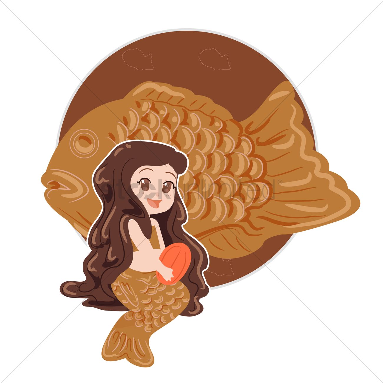 1300x1300 Mermaid Icon Vector Image